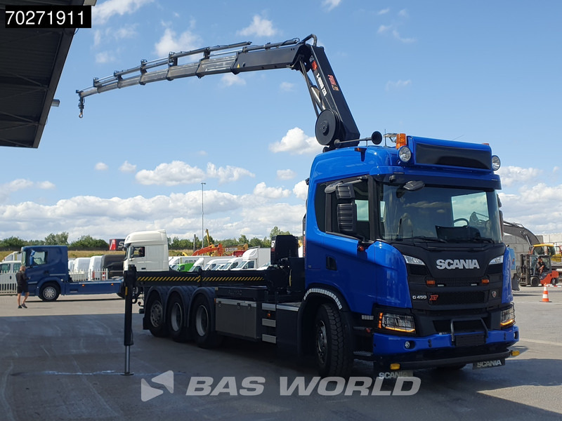 Scania G450 8X4 HIAB X-Hiduo 228 E-6 Crane + 18t Multilift Big-Axle Lift+Lenkachse Euro 6 - Крюковой мультилифт, Автоманипулятор: фото 3 Scania G450 8X4 HIAB X-Hiduo 228 E-6 Crane + 18t Multilift Big-Axle Lift+Lenkachse Euro 6 - Крюковой мультилифт, Автоманипулятор: фото 3