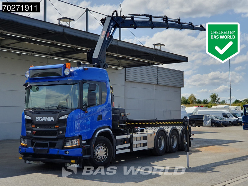 Scania G450 8X4 HIAB X-Hiduo 228 E-6 Crane + 18t Multilift Big-Axle Lift+Lenkachse Euro 6 - Крюковой мультилифт, Автоманипулятор: фото 1 Scania G450 8X4 HIAB X-Hiduo 228 E-6 Crane + 18t Multilift Big-Axle Lift+Lenkachse Euro 6 - Крюковой мультилифт, Автоманипулятор: фото 1