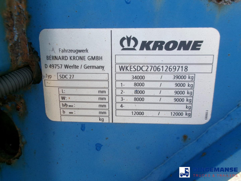 Полуприцеп-контейнеровоз/ Сменный кузов Krone 3-axle container trailer 20-30-40-45 ft SDC27: фото 17 Полуприцеп-контейнеровоз/ Сменный кузов Krone 3-axle container trailer 20-30-40-45 ft SDC27: фото 17