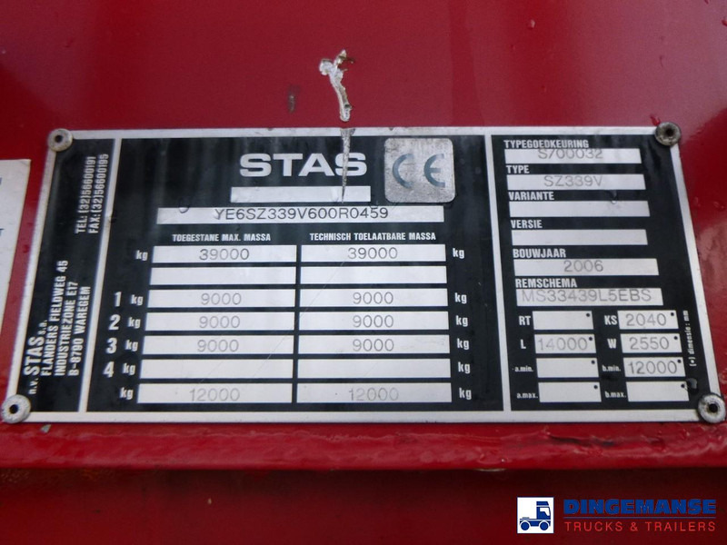 Полуприцеп с подвижным полом Stas Walking floor trailer alu 90 m3: фото 18