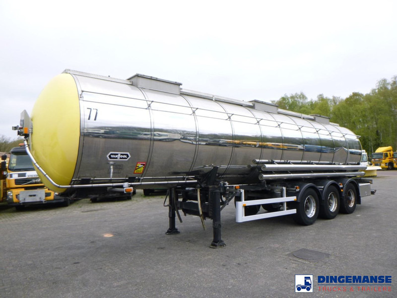 Van Hool Chemical tank inox 30 m3 / 1 comp - Полуприцеп-цистерна: фото 1 Van Hool Chemical tank inox 30 m3 / 1 comp - Полуприцеп-цистерна: фото 1