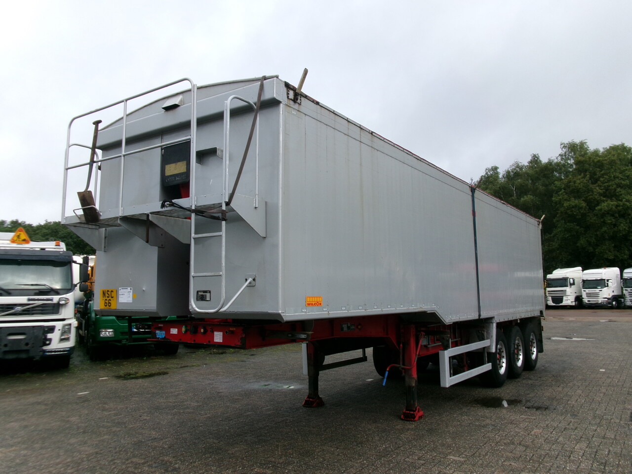 Самосвальный полуприцеп Wilcox Tipper trailer alu 55 m3 + tarpaulin: фото 1