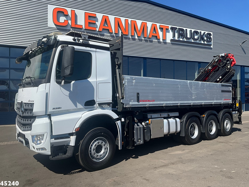 Mercedes-Benz Arocs 3251 8x4 Euro 6 Retarder Palfinger 34 Tonmeter laadkraan + Fly-Jib Just 146.766 km! - Автоманипулятор: фото 4 Mercedes-Benz Arocs 3251 8x4 Euro 6 Retarder Palfinger 34 Tonmeter laadkraan + Fly-Jib Just 146.766 km! - Автоманипулятор: фото 4