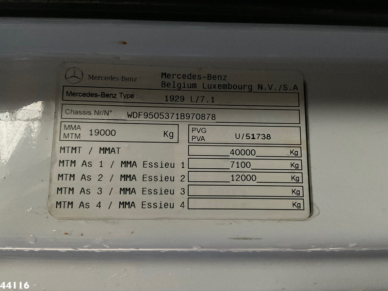 Автоманипулятор Mercedes-Benz Axor 1929 Effer 30 Tonmeter laadkraan: фото 20