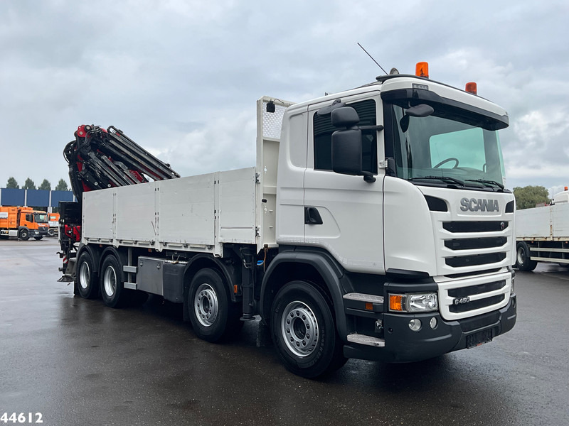 Scania G 450 8x4 Euro 6 Fassi 66 Tonmeter laadkraan + Fly-jib Just 176.555 Km! - Автоманипулятор: фото 4 Scania G 450 8x4 Euro 6 Fassi 66 Tonmeter laadkraan + Fly-jib Just 176.555 Km! - Автоманипулятор: фото 4