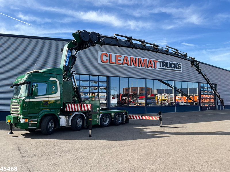 Scania R 490 8x4 Euro 6 Effer 140 Tonmeter laadkraan + Fly-Jib Just 283.508 km - Автоманипулятор: фото 1 Scania R 490 8x4 Euro 6 Effer 140 Tonmeter laadkraan + Fly-Jib Just 283.508 km - Автоманипулятор: фото 1