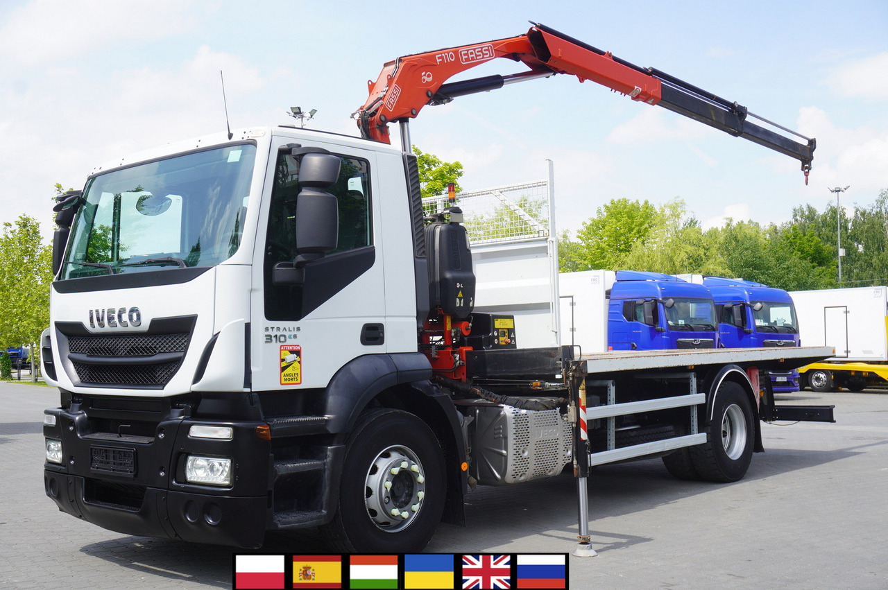 IVECO STRALIS 310 E6 / FASSI F110B / 630 MTH! / 4 t lift cap. / 19 t - Грузовик бортовой/ Платформа, Автоманипулятор: фото 1 IVECO STRALIS 310 E6 / FASSI F110B / 630 MTH! / 4 t lift cap. / 19 t - Грузовик бортовой/ Платформа, Автоманипулятор: фото 1