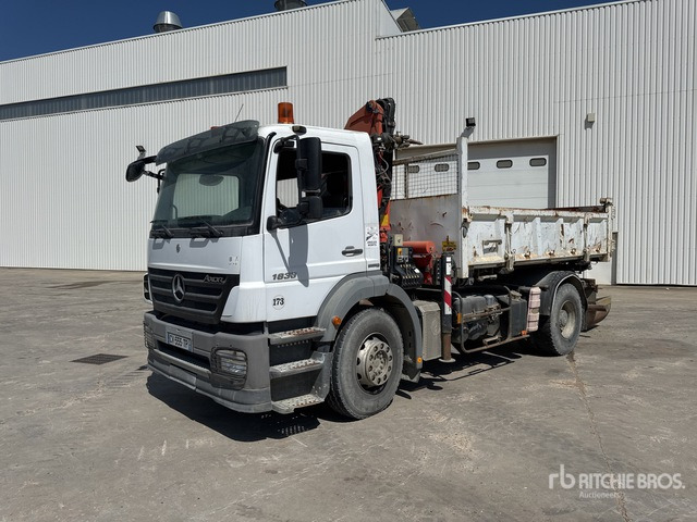 2008 Mercedes Axor 1833 2008 Palfinger PK15500 6100 kg ... Dump Truck with Crane - Самосвал, Автоманипулятор: фото 2 2008 Mercedes Axor 1833 2008 Palfinger PK15500 6100 kg ... Dump Truck with Crane - Самосвал, Автоманипулятор: фото 2