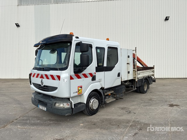 2008 Renault Midlum 220DXi 2008 Palfinger PK2700A on 4x2 C ... Flatbed Truck with Crane - Грузовик бортовой/ Платформа, Автоманипулятор: фото 1 2008 Renault Midlum 220DXi 2008 Palfinger PK2700A on 4x2 C ... Flatbed Truck with Crane - Грузовик бортовой/ Платформа, Автоманипулятор: фото 1