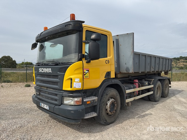 2008 Scania P380 6x4 Camion Amplirol 6x4 Roll-Off Truck - Крюковой мультилифт: фото 1 2008 Scania P380 6x4 Camion Amplirol 6x4 Roll-Off Truck - Крюковой мультилифт: фото 1