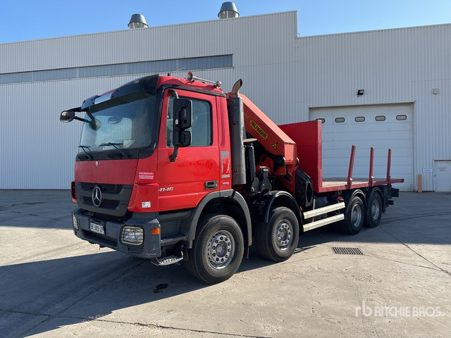 2010 Mercedes-Benz Actros 4146 2005 Palfinger PK56002 17420 kg ... Flatbed Truck with Crane - Косилка-измельчитель/ Мульчер: фото 2 2010 Mercedes-Benz Actros 4146 2005 Palfinger PK56002 17420 kg ... Flatbed Truck with Crane - Косилка-измельчитель/ Мульчер: фото 2