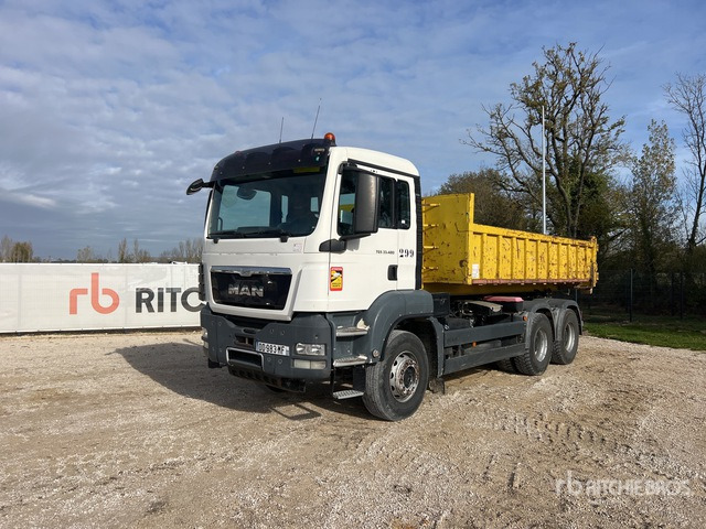 2014 MAN TGS33.480 6x4 Camion Polybenne Ampliroll Roll-Off Truck - Крюковой мультилифт: фото 1 2014 MAN TGS33.480 6x4 Camion Polybenne Ampliroll Roll-Off Truck - Крюковой мультилифт: фото 1