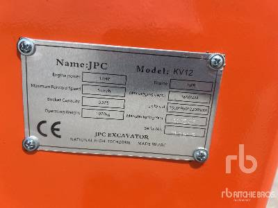 JPC KV12 Mini Pelle (Non Utilise) (Unused) - Мини-экскаватор: фото 5 JPC KV12 Mini Pelle (Non Utilise) (Unused) - Мини-экскаватор: фото 5