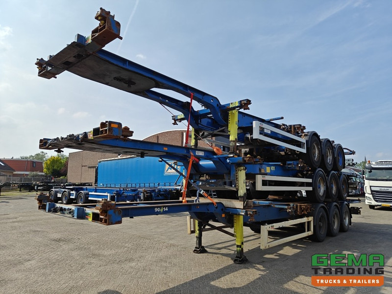 Krone SDC 27 3-assen BPW - DrumBrakes - 4700KG - 2x 20FT 1x 30FT 1x40FT - Package of 3 - NL kentekens - Полуприцеп-контейнеровоз/ Сменный кузов: фото 1 Krone SDC 27 3-assen BPW - DrumBrakes - 4700KG - 2x 20FT 1x 30FT 1x40FT - Package of 3 - NL kentekens - Полуприцеп-контейнеровоз/ Сменный кузов: фото 1