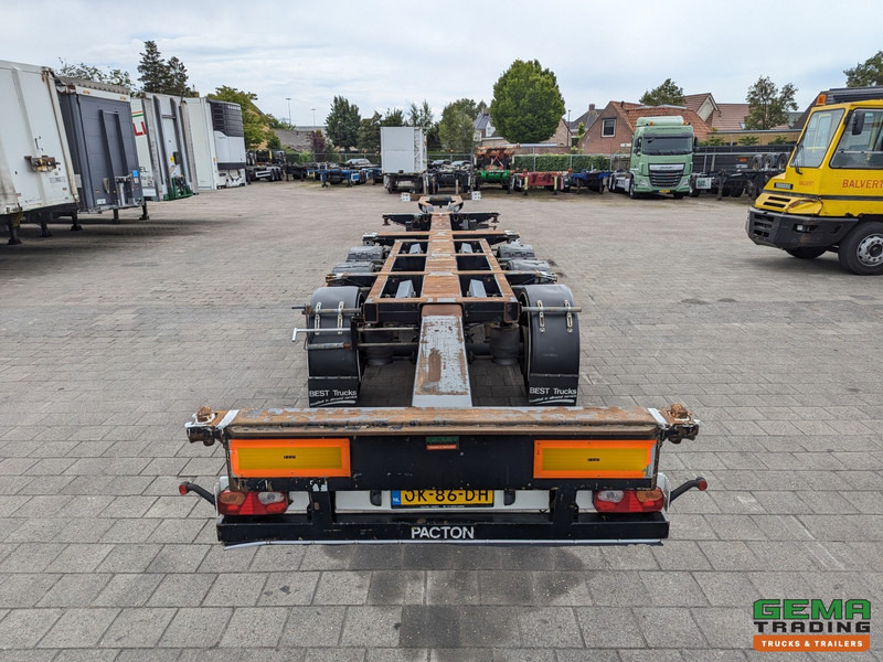 Полуприцеп-контейнеровоз/ Сменный кузов Pacton T3-010 3-Assen SAF - MULTI - Trommelremmen - LiftAs - 3x Uitschuifbaar - 07/2025APK: фото 9