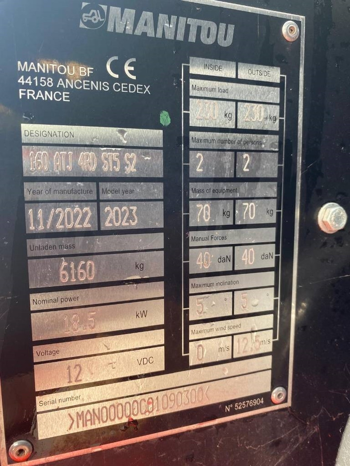 Manitou 160 ATJ  в лизинг Manitou 160 ATJ: фото 20