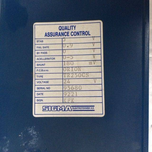 Блок управления для Погрузочно-разгрузочной техники Sigma TR250CS Controller 24V: фото 7 Блок управления для Погрузочно-разгрузочной техники Sigma TR250CS Controller 24V: фото 7