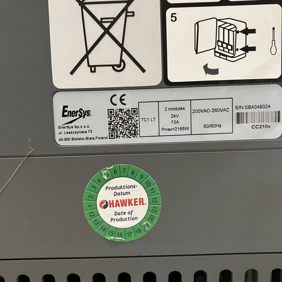 Hawker 24V/72A Lifetech TC1LT - Запчасти для Погрузочно-разгрузочной техники: фото 5 Hawker 24V/72A Lifetech TC1LT - Запчасти для Погрузочно-разгрузочной техники: фото 5