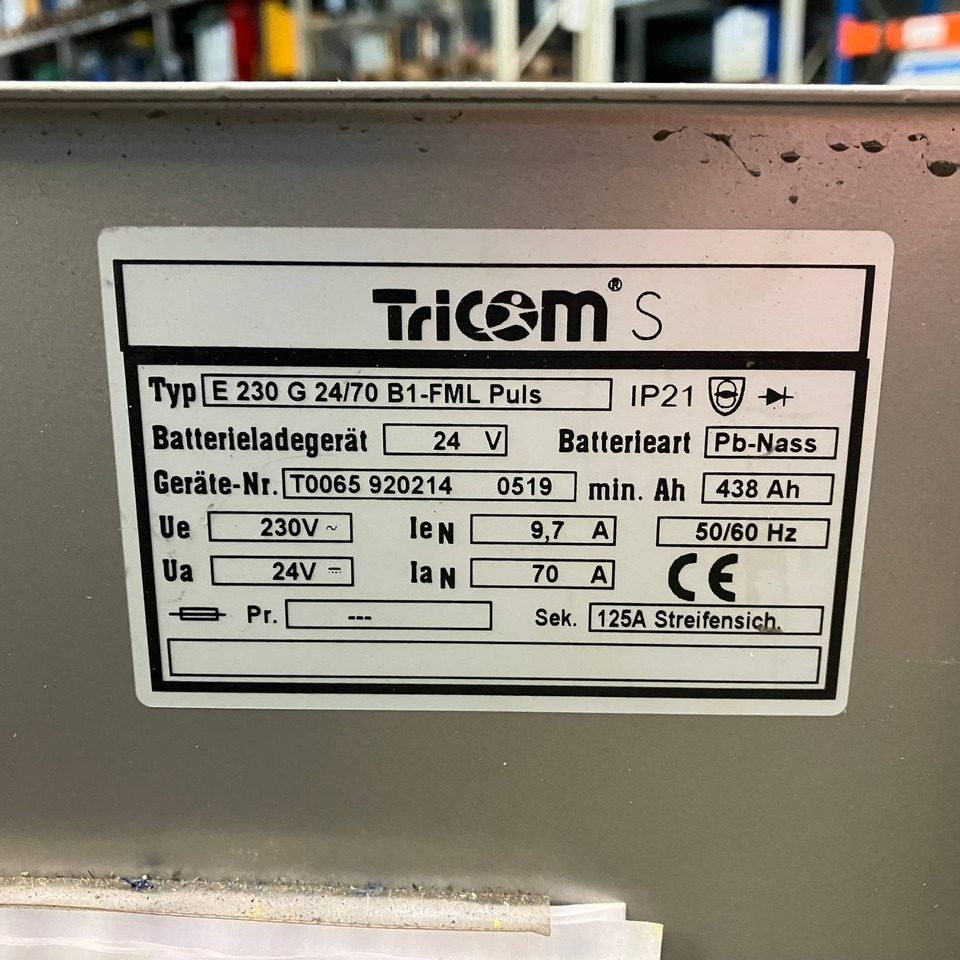 Tricom 24V/70A - Запчасти для Погрузочно-разгрузочной техники: фото 4 Tricom 24V/70A - Запчасти для Погрузочно-разгрузочной техники: фото 4