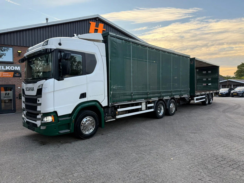 Scania R500 NGS 6X2 Retarder Stuuras 551.670KM! Schuifzeilen Combi Hefdak - Тентованный грузовик: фото 1 Scania R500 NGS 6X2 Retarder Stuuras 551.670KM! Schuifzeilen Combi Hefdak - Тентованный грузовик: фото 1