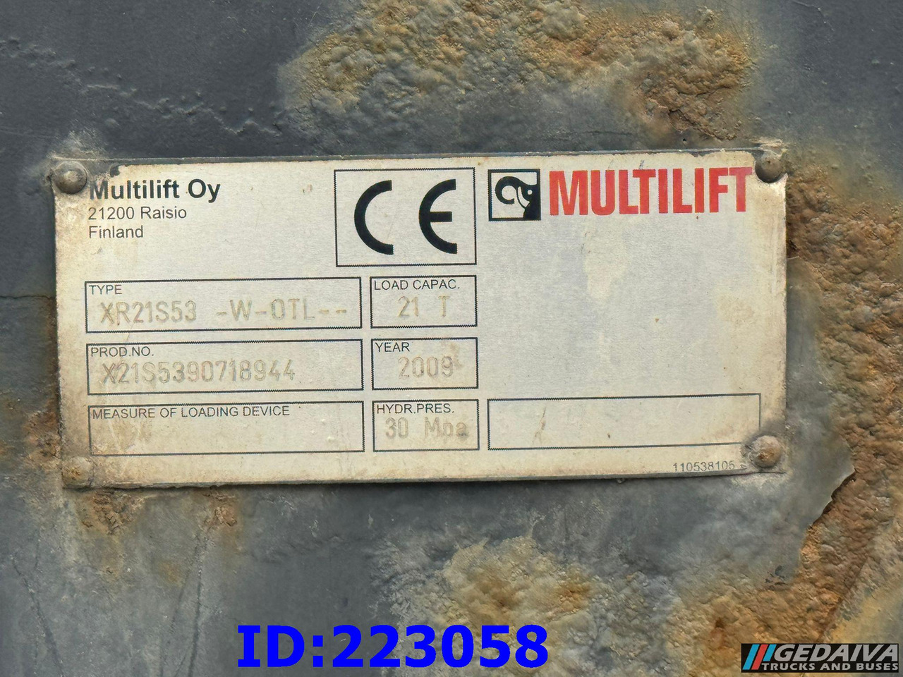 HIAB Multilift XR21S53 - Система портальной погрузки/ Мультилифт: фото 2 HIAB Multilift XR21S53 - Система портальной погрузки/ Мультилифт: фото 2