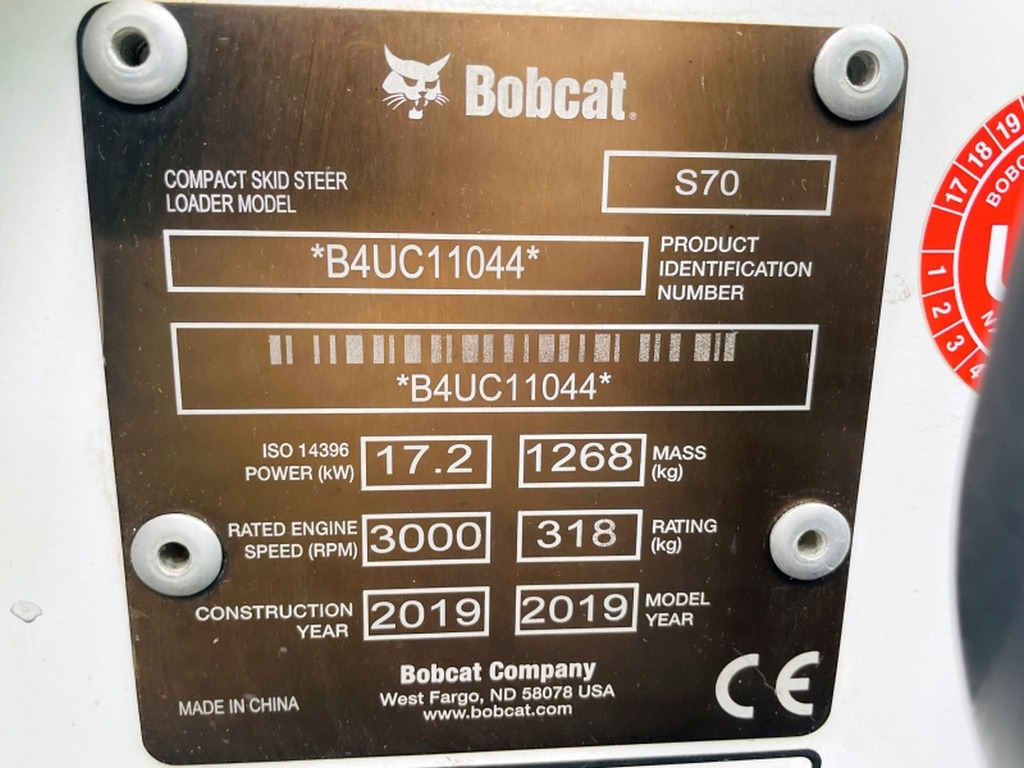 Bobcat S70 (4005) - Мини-погрузчик с бортовым поворотом: фото 4 Bobcat S70 (4005) - Мини-погрузчик с бортовым поворотом: фото 4