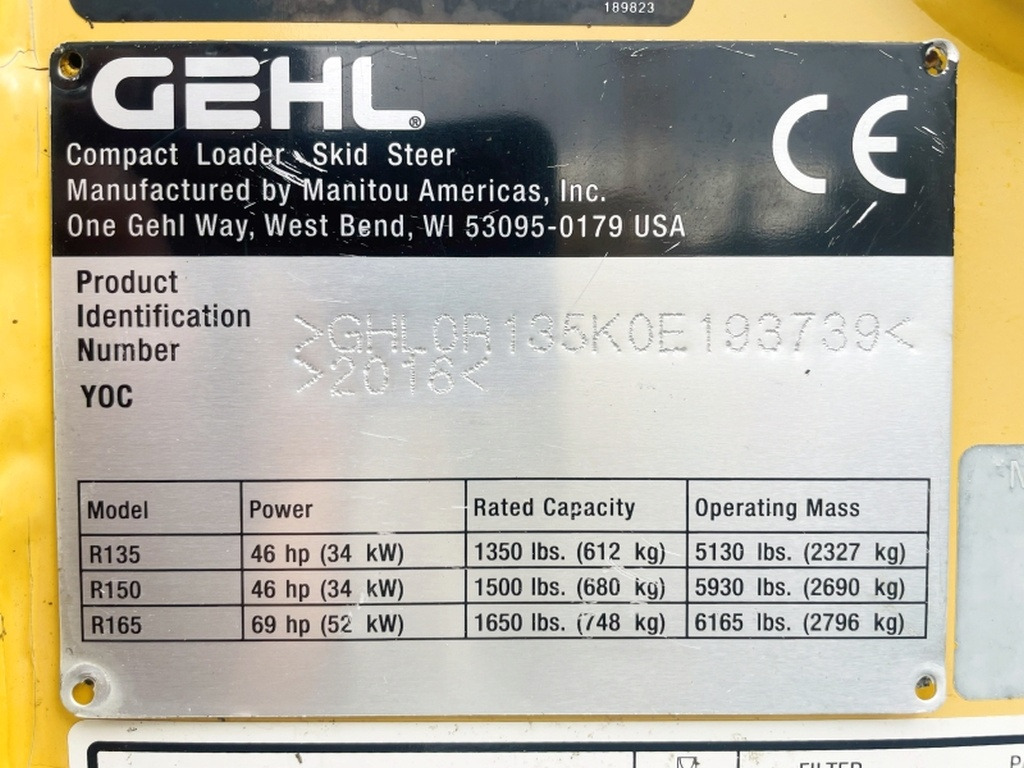 Gehl R135 (4068) - Мини-погрузчик с бортовым поворотом: фото 3 Gehl R135 (4068) - Мини-погрузчик с бортовым поворотом: фото 3