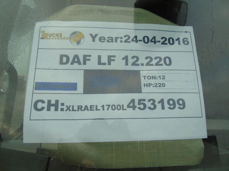 DAF LF 220 DAF LF 220 12 TON - Грузовик с закрытым кузовом: фото 5 DAF LF 220 DAF LF 220 12 TON - Грузовик с закрытым кузовом: фото 5