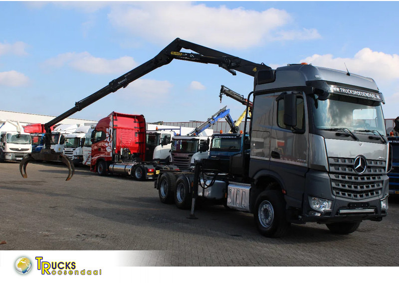 Mercedes-Benz Arocs 2858 + PALFINGER Z15 (2022) + 6X4 + FOREST/WOOD/METAL EDITION - Тягач: фото 1 Mercedes-Benz Arocs 2858 + PALFINGER Z15 (2022) + 6X4 + FOREST/WOOD/METAL EDITION - Тягач: фото 1