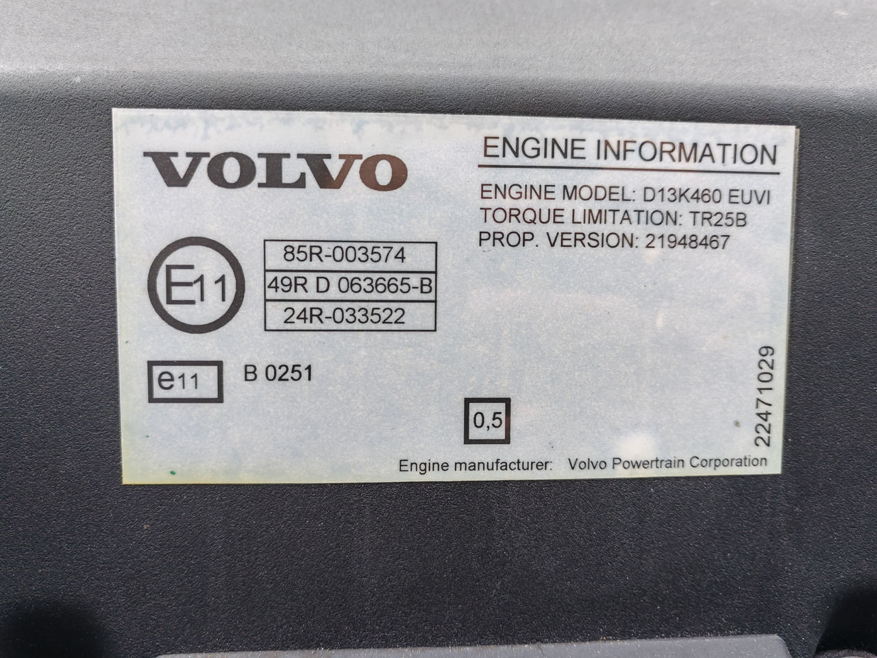 Двигатель VOLVO FH4 EURO 6 / D13K460 EUVI / COMPLETE ENGINE: фото 10