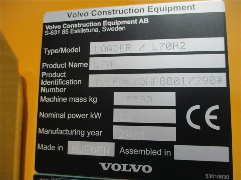 Volvo L 70 H 2, BEMÆRK MED GARANTI FRA VOLVO FREM TIL DE - Колёсный погрузчик: фото 3 Volvo L 70 H 2, BEMÆRK MED GARANTI FRA VOLVO FREM TIL DE - Колёсный погрузчик: фото 3