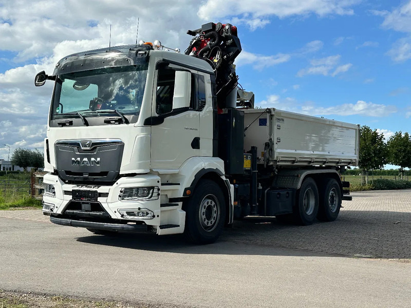 Самосвал, Автоманипулятор MAN TGS 26.430 2022!EURO6!! 6x2!! PALFINGER 23tm+JIB+LIER/WINCH!!DREISEITEN KIPPER/BORDMATIC!!9tkm: фото 6
