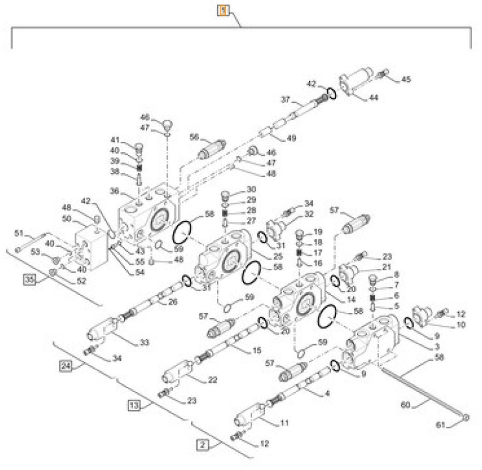 Case 33MH-10121 - 51521163 - Гидравлический клапан для Строительной техники: фото 1 Case 33MH-10121 - 51521163 - Гидравлический клапан для Строительной техники: фото 1