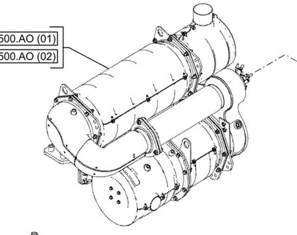 Case 48108098 - 48003497 - Глушитель для Строительной техники: фото 1 Case 48108098 - 48003497 - Глушитель для Строительной техники: фото 1