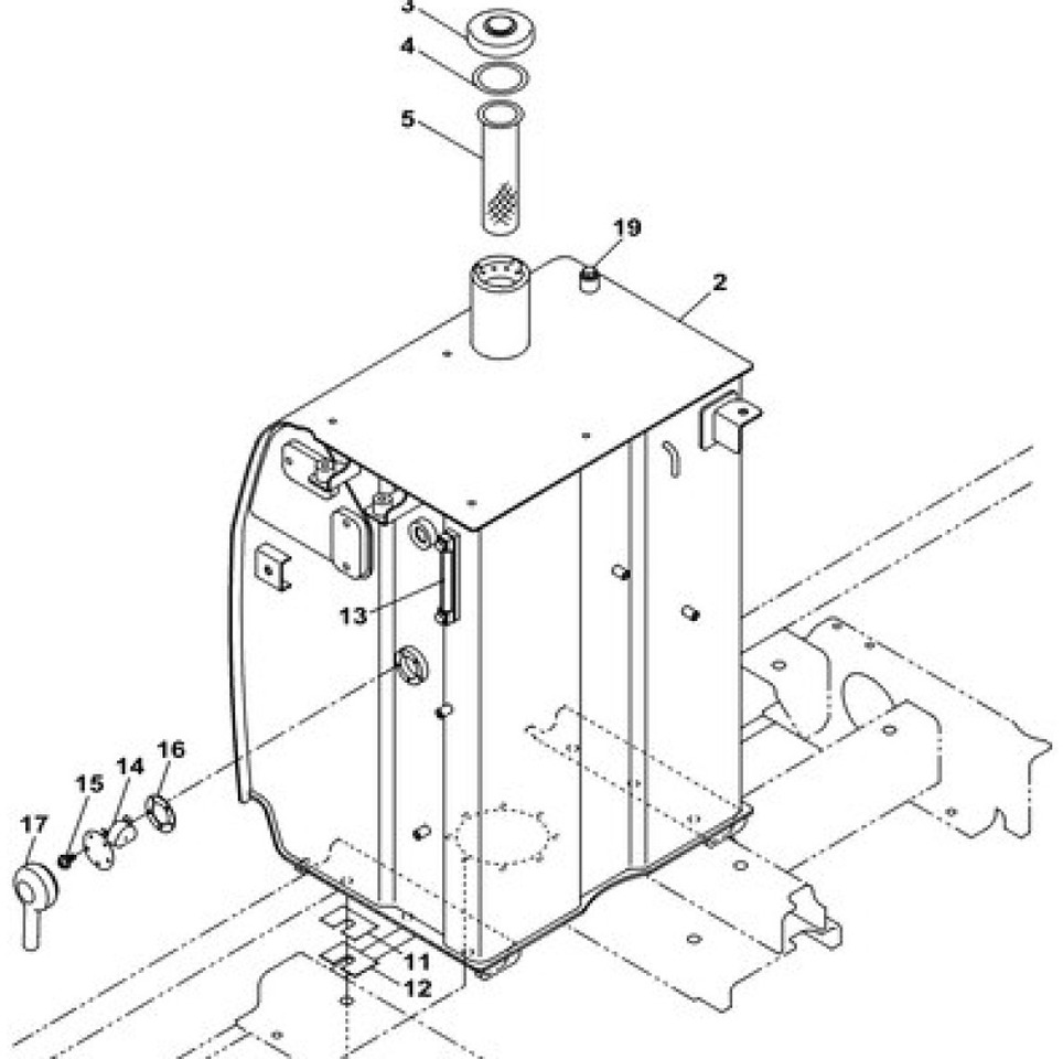 Case KRH11290 - Топливный бак для Строительной техники: фото 1 Case KRH11290 - Топливный бак для Строительной техники: фото 1