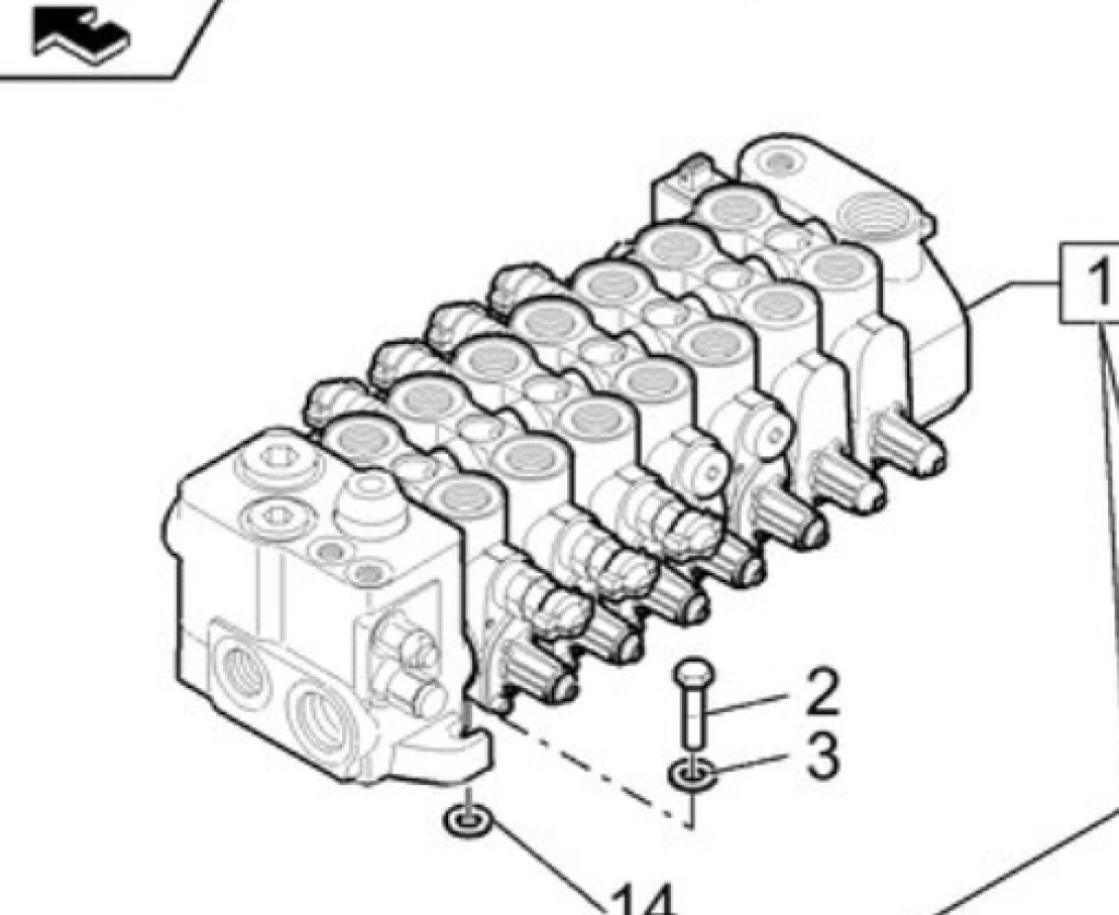 New Holland 84486734 - Гидравлический клапан для Строительной техники: фото 1 New Holland 84486734 - Гидравлический клапан для Строительной техники: фото 1