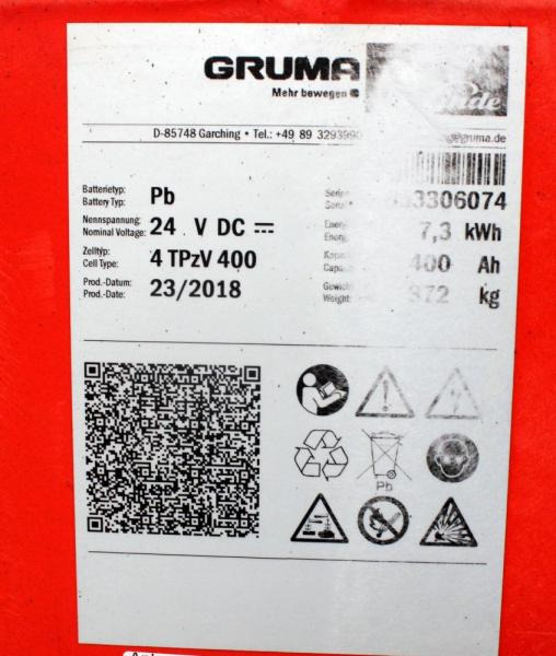 GRUMA 24 Volt 4 PzV 400 Ah - Аккумулятор: фото 5 GRUMA 24 Volt 4 PzV 400 Ah - Аккумулятор: фото 5