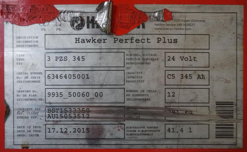 HAWKER 24 Volt 3 PzS 345 Ah - Аккумулятор: фото 5 HAWKER 24 Volt 3 PzS 345 Ah - Аккумулятор: фото 5