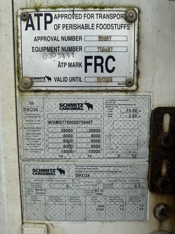 Schmitz Cargobull 2009 Vector 1850 MT - Полуприцеп-рефрижератор: фото 3 Schmitz Cargobull 2009 Vector 1850 MT - Полуприцеп-рефрижератор: фото 3