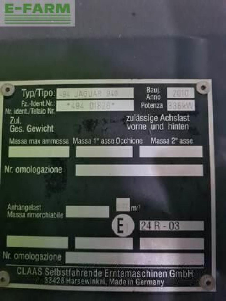 CLAAS jaguar 940 - Кормоуборочный комбайн: фото 2 CLAAS jaguar 940 - Кормоуборочный комбайн: фото 2