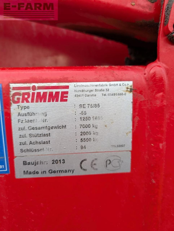 Картофелеуборочный комбайн Grimme se 75 - 55: фото 21