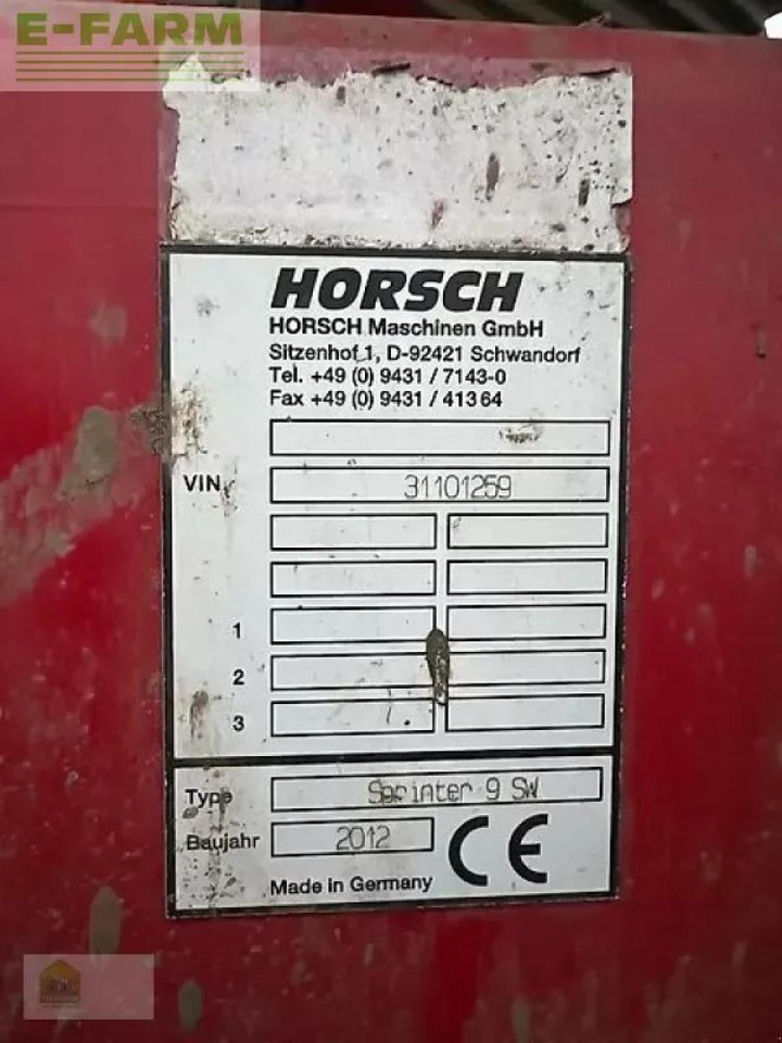 Horsch sprinter 9 sw - Посевной комплекс: фото 2 Horsch sprinter 9 sw - Посевной комплекс: фото 2