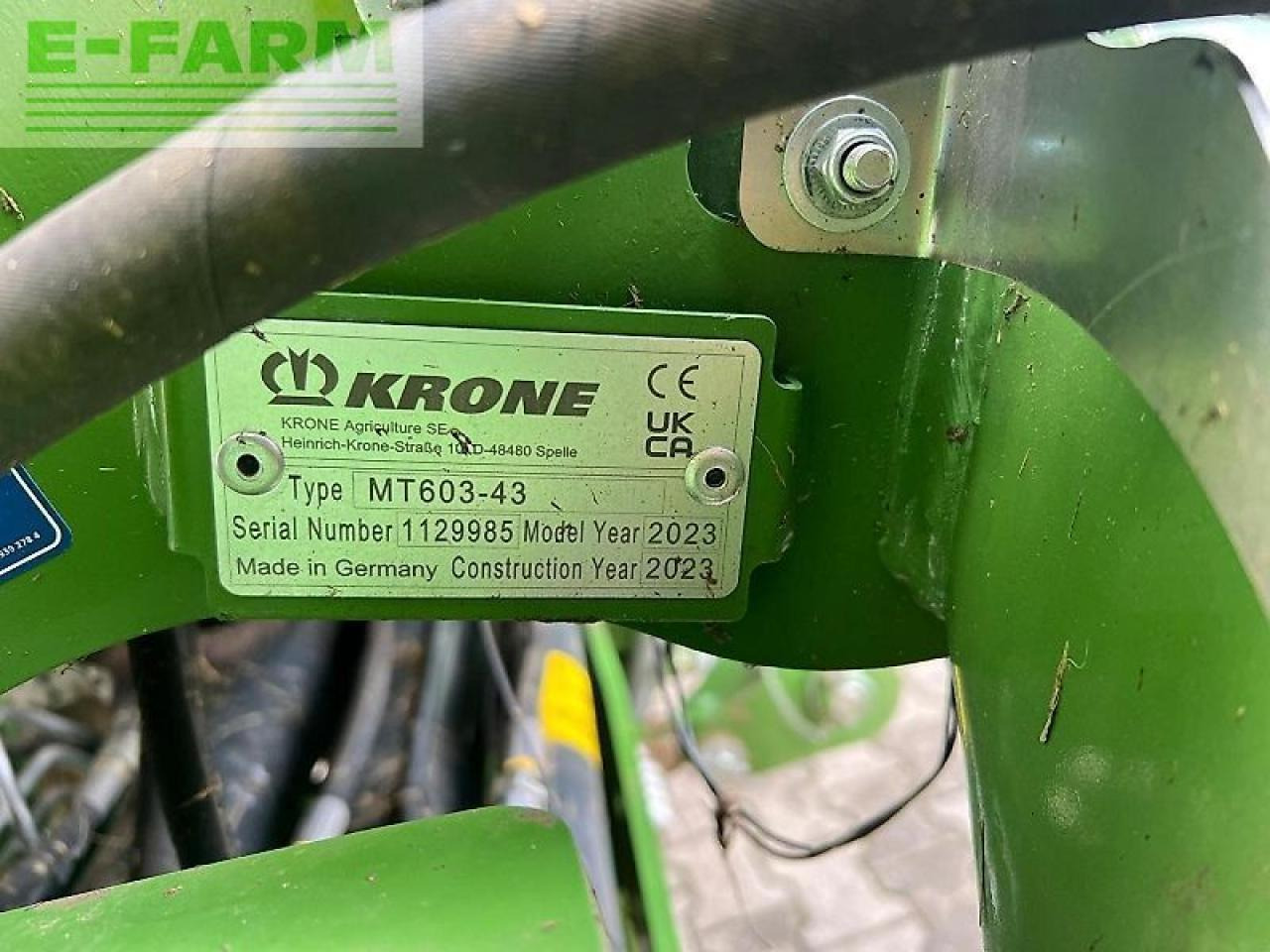 Krone ec b 1050 cv - Косилка: фото 5 Krone ec b 1050 cv - Косилка: фото 5