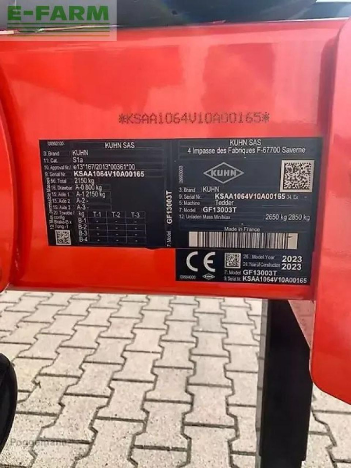 Kuhn gf 13003 t - Сеноворошилка: фото 3 Kuhn gf 13003 t - Сеноворошилка: фото 3