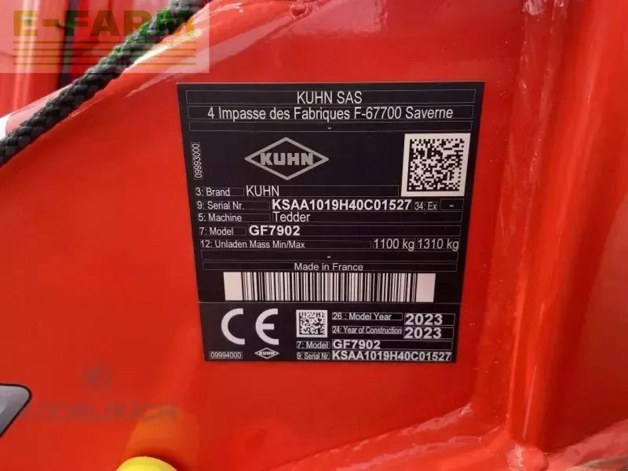 Kuhn gf 7902 - Сеноворошилка: фото 3 Kuhn gf 7902 - Сеноворошилка: фото 3