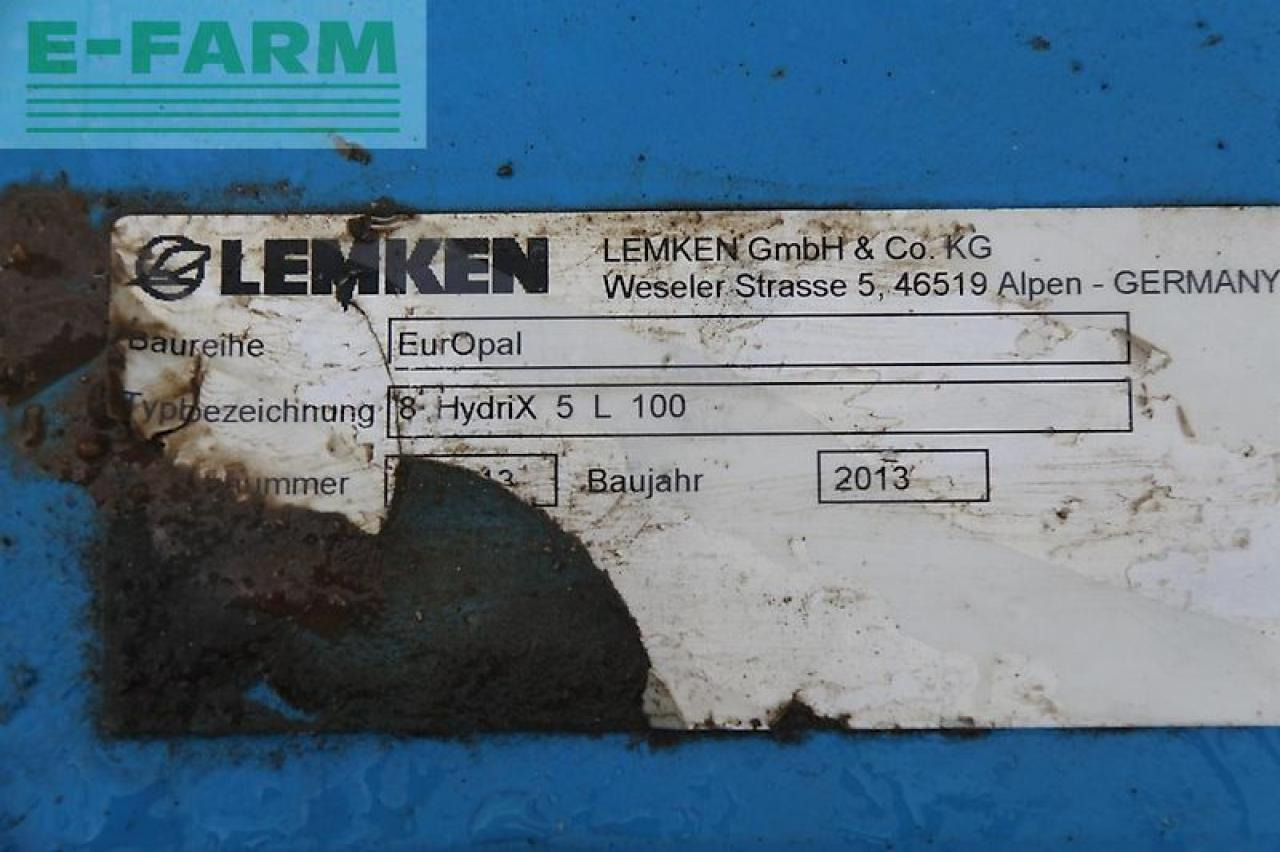 Lemken europal 8 hydrix 5 l 100 - Плуг: фото 5 Lemken europal 8 hydrix 5 l 100 - Плуг: фото 5