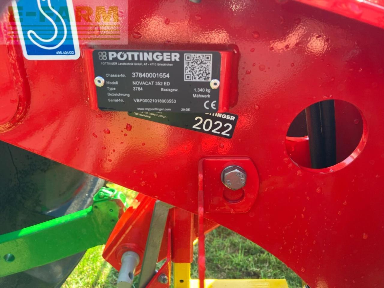 Косилка Pöttinger NOVACAT352: фото 10