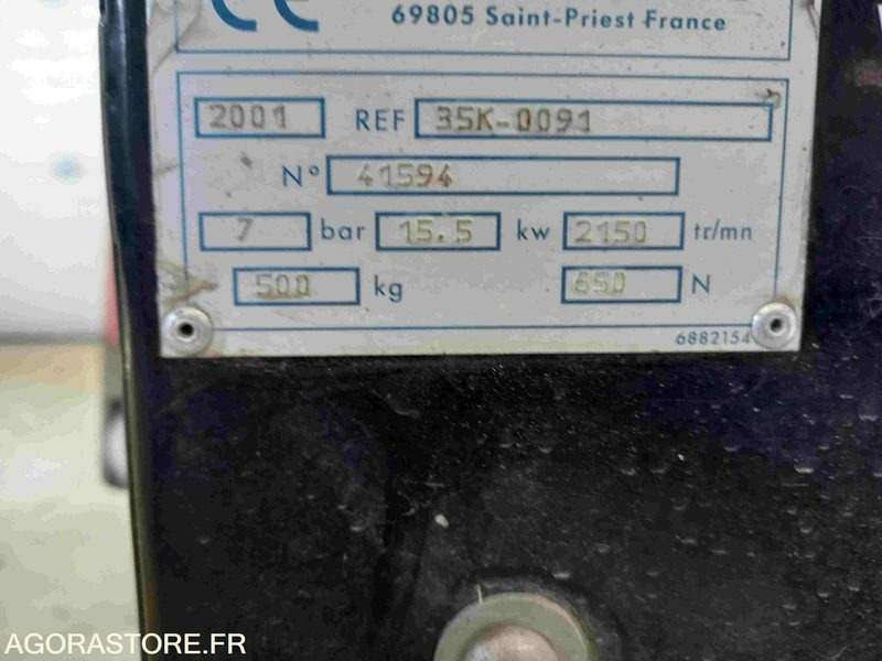 COMPRESSEUR DE CHANTIER S35 SULLAIR - 2001 - 197H -FONCTIONNEL VENDU DANS L ETAT - Воздушный компрессор: фото 3 COMPRESSEUR DE CHANTIER S35 SULLAIR - 2001 - 197H -FONCTIONNEL VENDU DANS L ETAT - Воздушный компрессор: фото 3