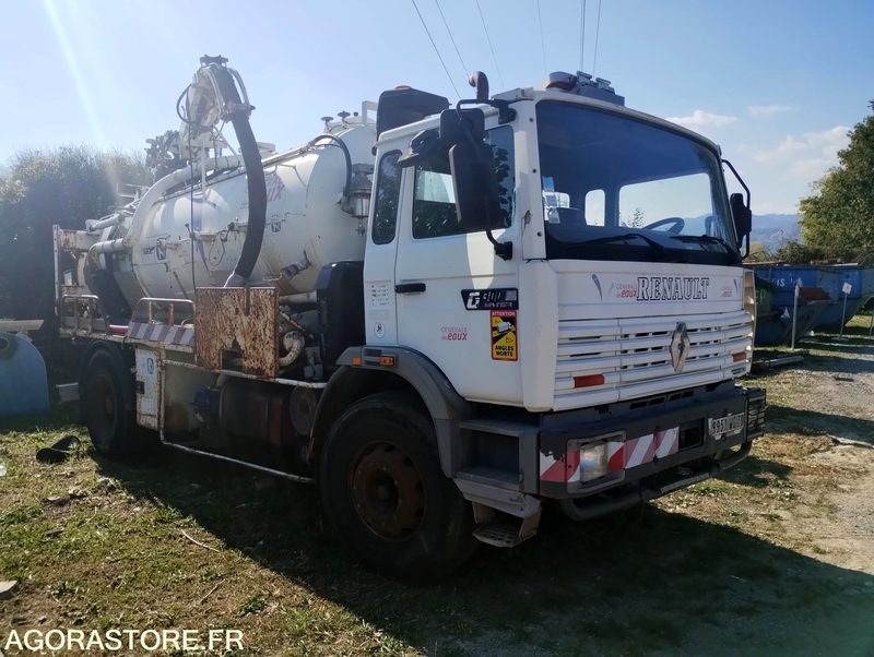 Camion 19t Hydrocureur Renault G300 Maxter 142142km – équipement Huwer - Ассенизатор: фото 1 Camion 19t Hydrocureur Renault G300 Maxter 142142km – équipement Huwer - Ассенизатор: фото 1