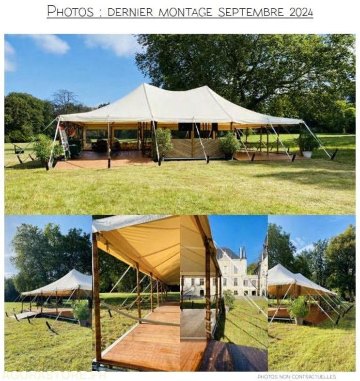 Chapiteau en bambou + planchers évènementiel + accessoires - Жилой контейнер: фото 1 Chapiteau en bambou + planchers évènementiel + accessoires - Жилой контейнер: фото 1